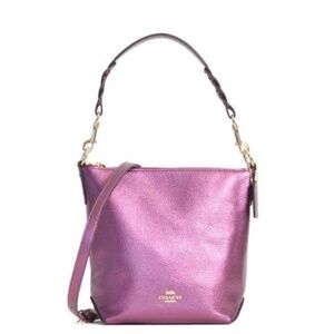 COACH MINI ABBY DUFFLE In Metallic Berry